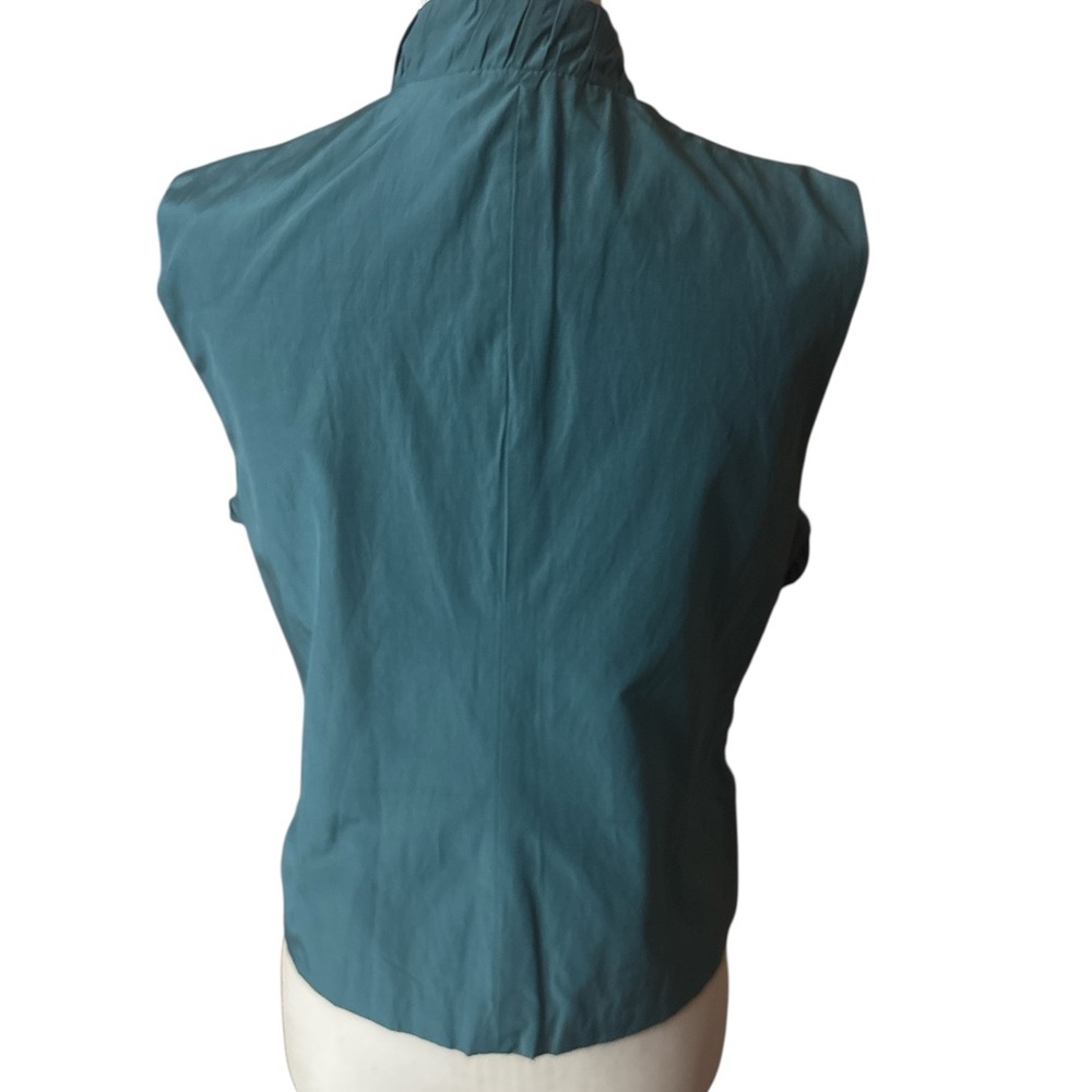 Teal Ruffled Women's Jacket - Picture 3 of 3